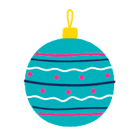 Christmas Ball Sticker by Istituto Artigianelli