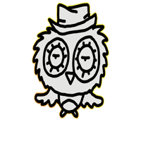 Gufo Sticker by Dan Flow Art