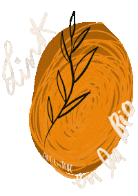 artluisabc link bio planta ojo Sticker