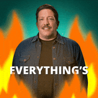 Stressed Everythings Fine GIF by Sal Vulcano