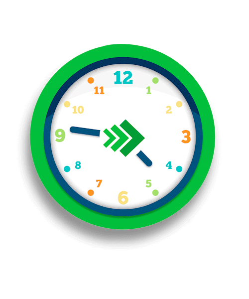 Time Clock Sticker by CrediavanceFinanciera