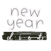 Diet Handwriting Sticker