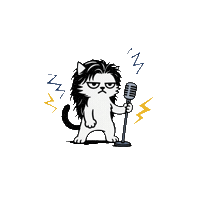 Cat Rock Sticker by PRISM Live Studio
