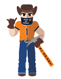 Paydirt Pete Sticker by UTEP Miners