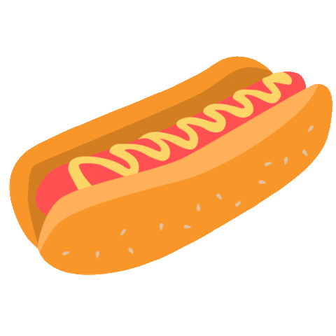 Hot Dog Emoji Sticker