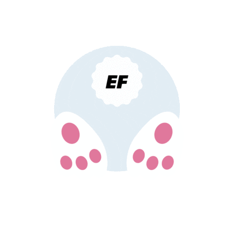 EnglishFirstRussia bunny rabbit easter foot Sticker