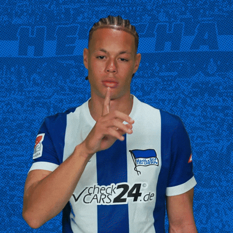 Football Be Quite GIF by Hertha BSC