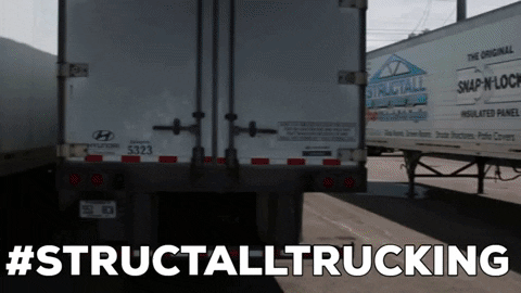 Structall giphygifmaker trucker trucking building materials GIF