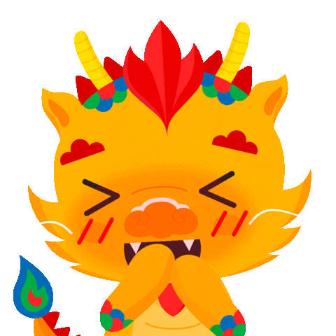 Happy Dragon Sticker by 100PLUS Malaysia
