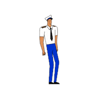 Captain Yachtie Sticker by Meridian°