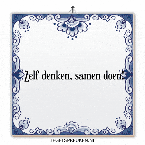 Humor Teamwork GIF by Tegelspreuken.nl