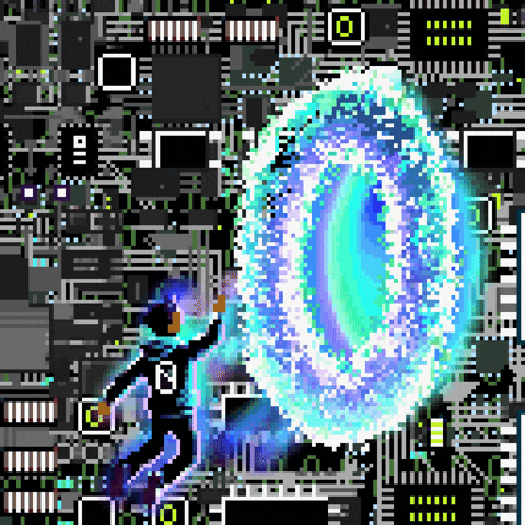 Art Floating GIF
