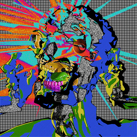 Brain Damage Glitch GIF by davidvnun