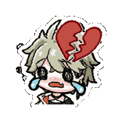 7066pages vtuber heartbroken ave vtuberid Sticker