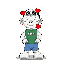 Yep Yes Sticker by Zhot