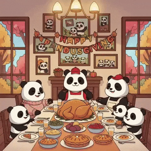 Family Thanksgiving GIF by Pandu Pandas