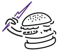 Storm Burgers Sticker by GrilldHealthyBurgers