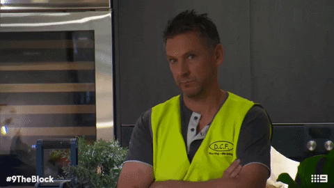 spence shrug GIF by theblock