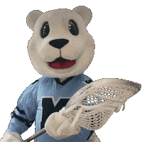 mimicolax fan mascot lacrosse polar bear Sticker