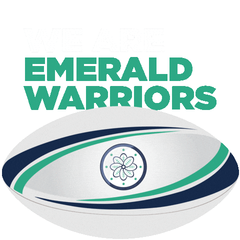 Team Green Rugby Sticker by Emerald Warriors RFC