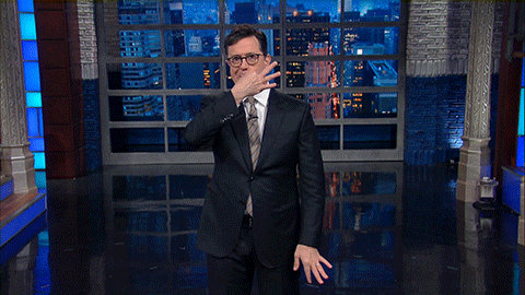 stephen colbert GIF by The Late Show With Stephen Colbert