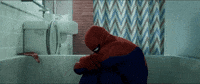 Spider Man Reaction GIF by MOODMAN