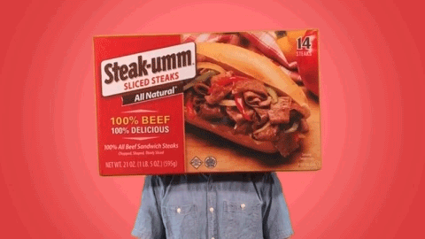 i don't know idk GIF by Steak-umm
