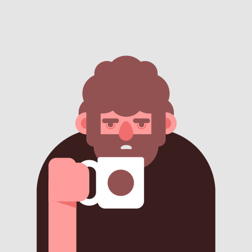 Self Portrait Coffee GIF by Natt Rocha