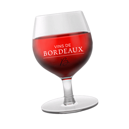 Wineglass Sticker by Vins de Bordeaux