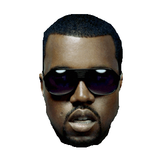 kanye west STICKER by imoji