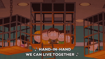 kids escaping GIF by South Park 