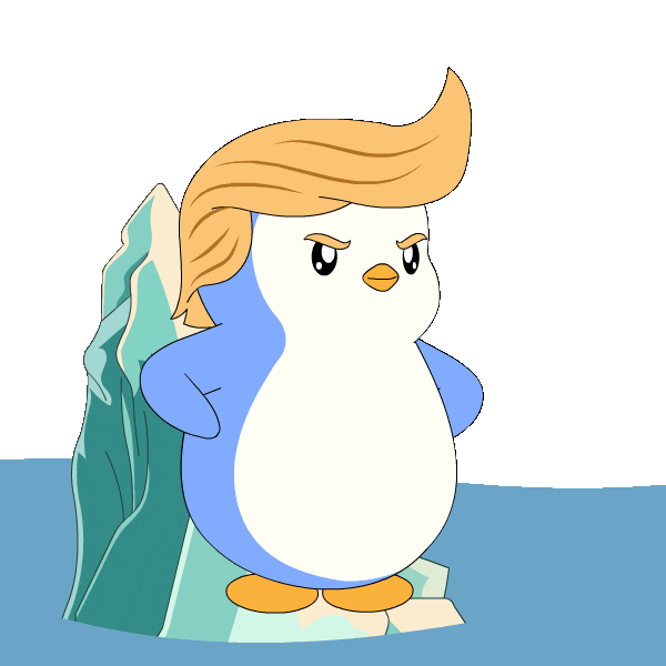 Donald Trump Sticker by Pudgy Penguins