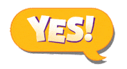 Chuck E Yes Sticker by Chuck E. Cheese