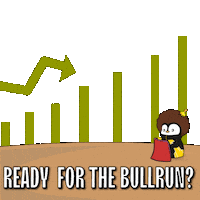 Bull Run Crypto Sticker by Pudgy Penguins