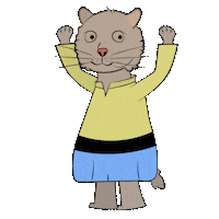 rtvmalaysia cat animals yay cheer Sticker