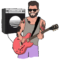 guitar musica Sticker by Braslive