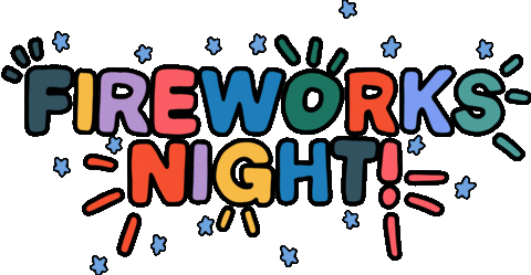 Fireworks Sticker by Poppy Deyes