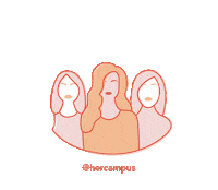girl illustration Sticker by Her Campus Media
