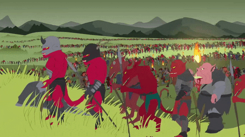run crowd GIF by South Park 