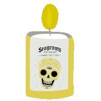 Day Of The Dead Candle Sticker by Seagrams Escapes Hard Seltzer