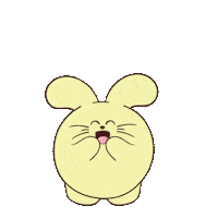 fatrabbitfarm happy excited new kawaii Sticker