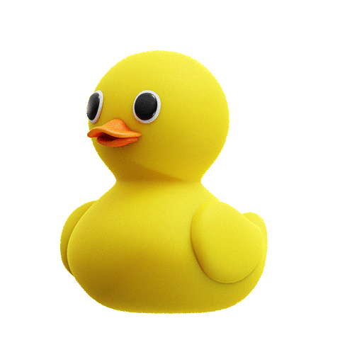 Angry Rubber Duck Sticker by tkkjee