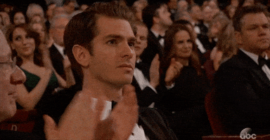 Andrew Garfield Applause GIF by The Academy Awards