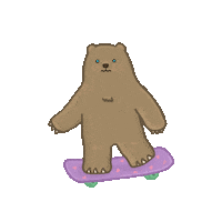 Scared Bear Sticker by BearLyfe