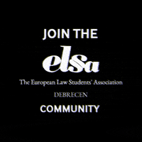 Europeanlawstudentsassociation GIF by ELSA Debrecen