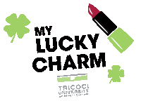 st patricks day fashion Sticker by Tricoci  University