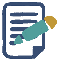 Writing Notes Sticker by Stratos Creative Marketing