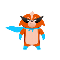 Superdog Wachhund Sticker by IF Movie