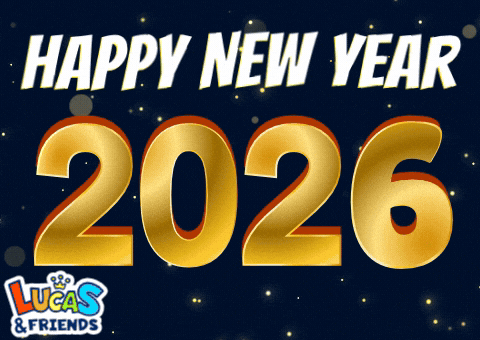 New Year Holiday Season GIF by Lucas and Friends by RV AppStudios