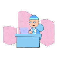 Stressed Out Sticker Sticker by Fatman